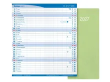 Měsíční diář 2027 MFP Paper M101 PVC mint