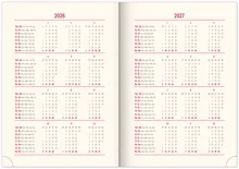 Týdenní diář 2026 NOTIQUE A5 - Essenza - Třešeň, 15 x 21 cm (2)