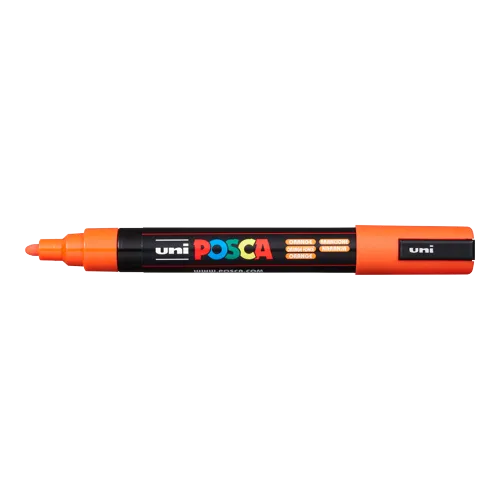 Dekorační popisovač Posca PC-5M, oranžová (4), 1,8-2,5 mm