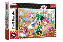 Puzzle Minnie Disney v salónu krásy 41x27,5cm 100 dílků v krabici 29x19x4cm