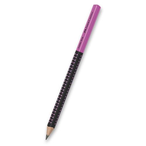 Grafitová tužka Faber-Castell Grip Jumbo Two Tone, tvrdost HB - černá/růžová