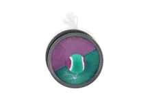Catch ball hra s míčkem na suchý zip 19 cm - zeleno-fialová (1)