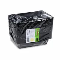 Menu mísa (PP) Foodyboxx extra-pevná 3dílná černá 227 x 178 x 49 mm, 50 ks (1)