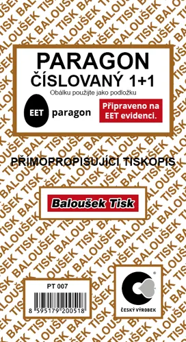Paragon - číslovaný - EET