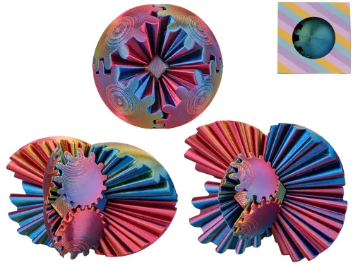 Hlavolam míček 6 cm - mix barev