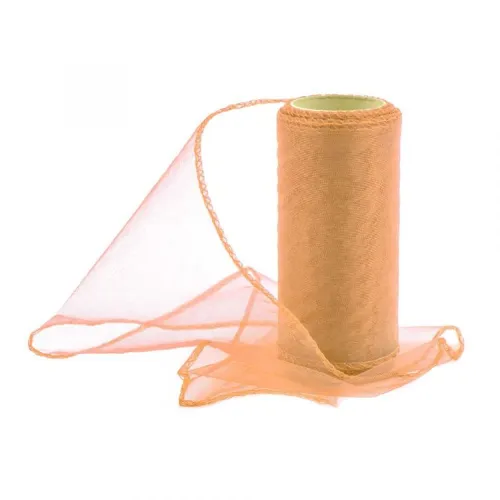 Organza 12cm/10y meruňková 010