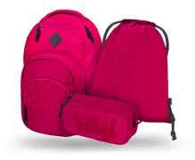 Školní batohový set 3-dílný Baagl Coolmate Ruby