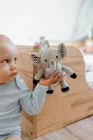 Plyšová hrací skříňka slon 30 cm se závěsem na postýlku (7)