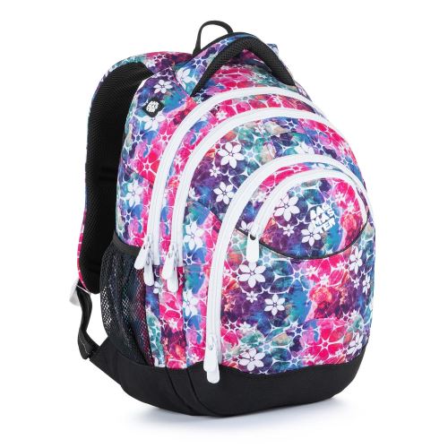 Bagmaster studentský batoh ENERGY 21 A Pink/White/Turquoise + gumovací pero Pilot Frixion