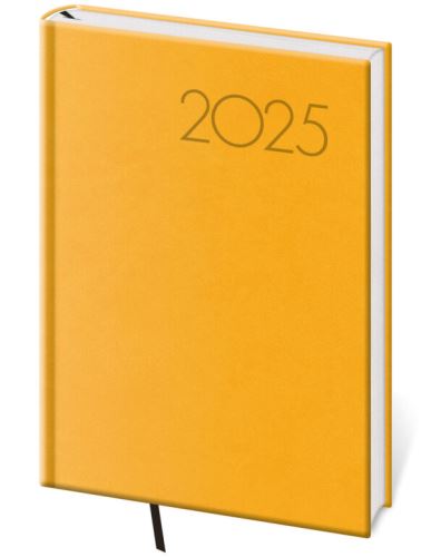 Týdenní diář 2025 Helma A5 - Print Pop žlutý