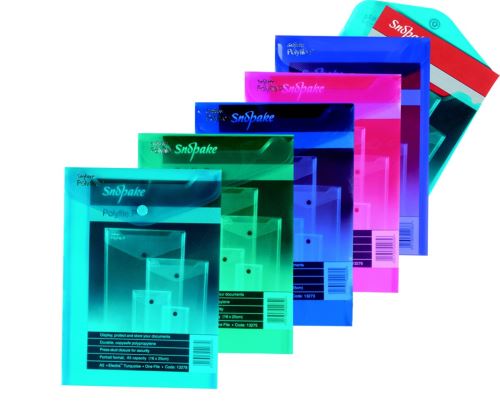 Spisové desky na výšku Snopake A5 druk TIM 250 PME - mix barev