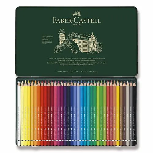 Umělecké pastelky Faber-Castell Albrecht Dürer 36 barev, plechová krabička