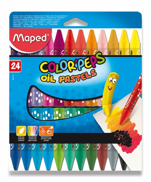 Levně Olejové pastely Maped ColorPeps Oil Pastels - 24 barev