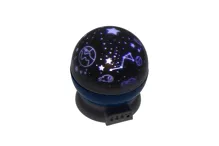 Projektor noční oblohy modrý plast 14x11cm na baterie/USB se světlem v krabici 13x14x13cm (8)