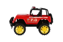 Policejní auto terénní 22 cm na setrvačník - mix barev (6)
