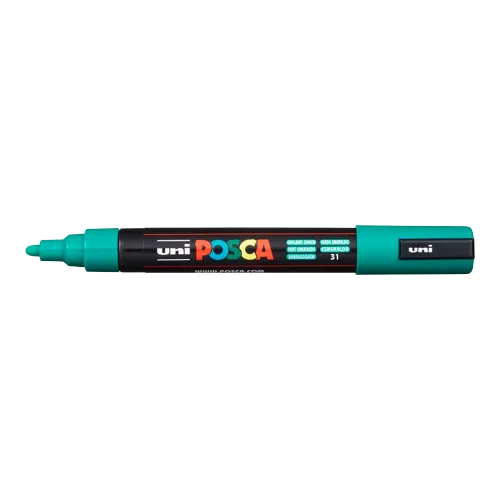Dekorační popisovač Posca PC-5M, smaragdová (31), 1,8-2,5 mm