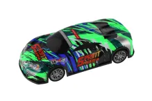 Auto RC závodní 20 cm, 27 MHz se světlem - mix barev (10)