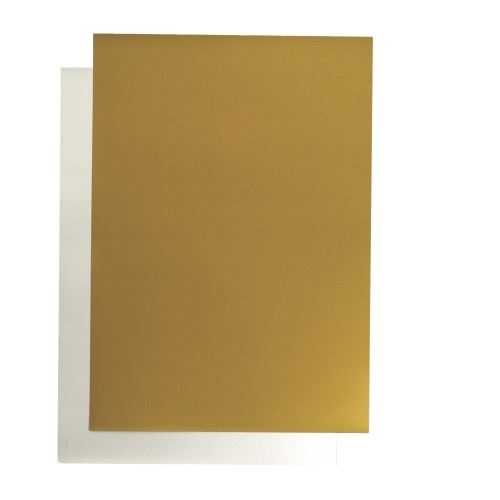 Barevný karton jednostranný 48 x 68 cm, 400 g/m2 - stříbrný