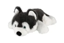 Plyšový pes husky ležící 30 cm (1)