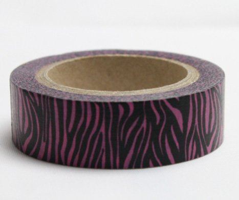 Dekorační lepicí páska - WASHI pásky-1ks safari lila
