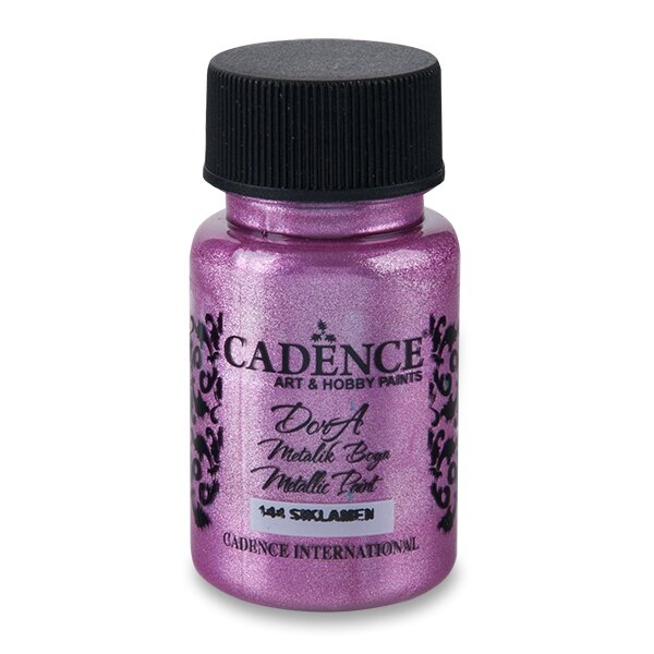 Levně Akrylová barva metalická CADENCE Dora Metalic, 50ml - růžová cyklaménová (siklamen)