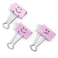 Klipy na dokumenty RAPESCO Emoji 19 mm, 20 ks, růžová Klipy na dokumenty RAPESCO Emoji 19 mm, 20 ks, růžová