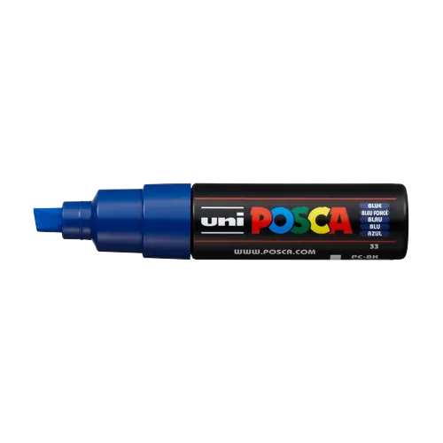 Dekorační popisovač Posca PC-8K, 8 mm, modrá (33)