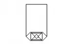Celofánový sáček s křížovým dnem 155x245 mm - 100ks (1)