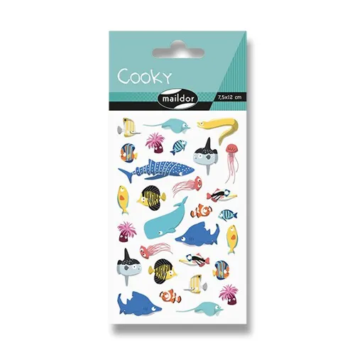 Samolepky Maildor 3D Cooky - Mořská zvířátka