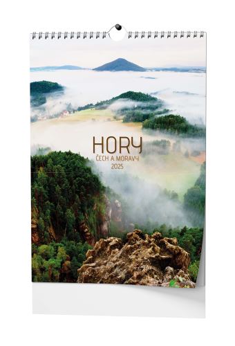 Nástěnný kalendář 2025 Baloušek - Hory Čech a Moravy