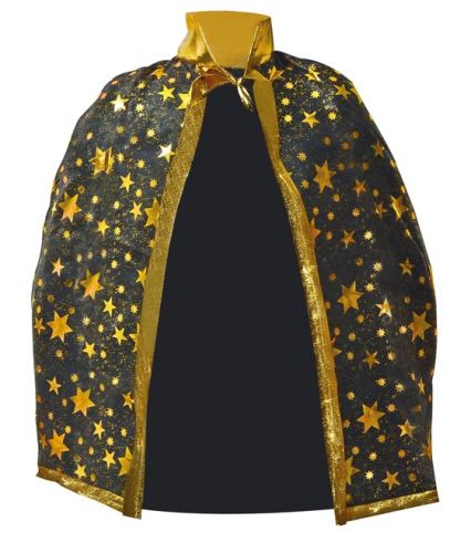 Plášť čarodějnický černozlatý 60x75cm