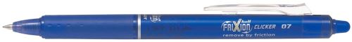 Přepisovatelný roller Pilot Frixion Ball Clicker, střední hrot M 0,7mm - modrá