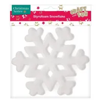 Polystyrenová vločka 18,5 cm - bílá