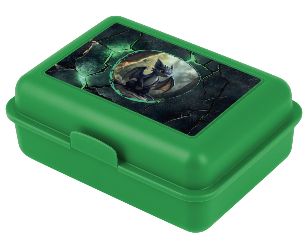 Levně Box na svačinu Baagl Draci zelený