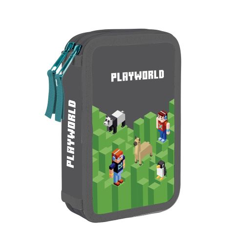 Školní penál 2-patrový prázdný KARTON P+P - Playworld