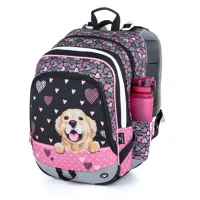 Školní batoh Bagmaster Alfa 21 A Black/Pink Pejsek + gumovací pero Pilot Frixion (5)