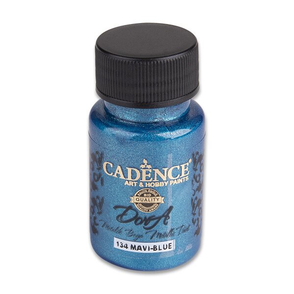 Levně Akrylová barva metalická CADENCE Dora Metalic, 50ml - modrá (blue)