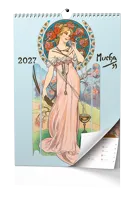 Nástěnný kalendář 2027 Baloušek poznámkový Alfons Mucha