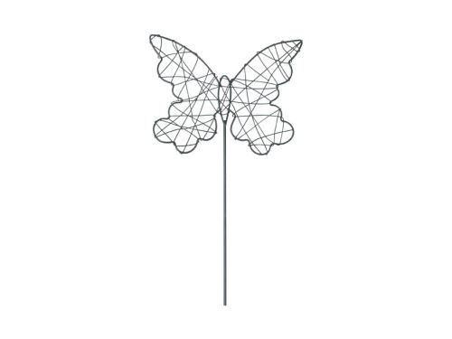 Zápich motýl kov 45cm
