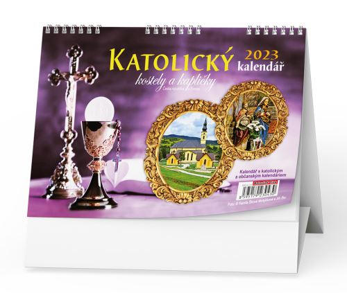 Stolní kalendář 2023 Baloušek - Katolický kalendář /kostely a kapličky/