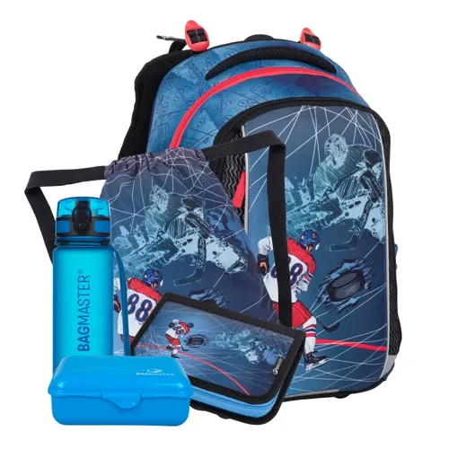 Školní batohový set 5-dílný Bagmaster Vega 24 A + gumovací pero Pilot Frixion