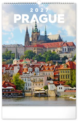 Nástěnný kalendář 2027 Notique Praha, 33 x 46 cm