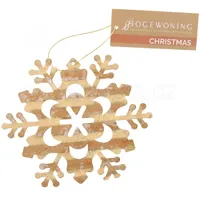Sněhová vločka zlatá/plech 12cm Sněhová vločka zlatá/plech 12cm