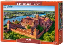 Puzzle Castorland 500 dílků - Výhled na hrad Malbork, Polsko Puzzle Castorland 500 dílků - Výhled na hrad Malbork, Polsko