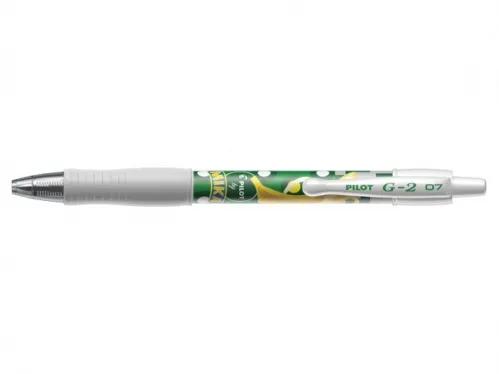 Gelový roller Pilot G-2 Mika, limit. edice, střední hrot M 0,7mm - zelená