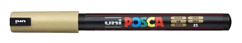 Dekorační popisovač Posca PC-1MR, zlatá (25), 0,7 mm