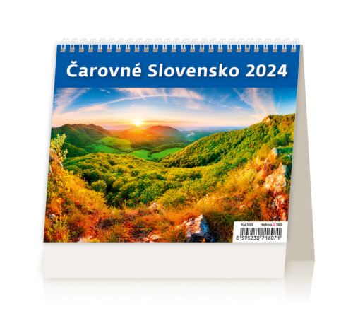 Slovenský stolový kalendár Helma 2024 - Čarovné Slovensko