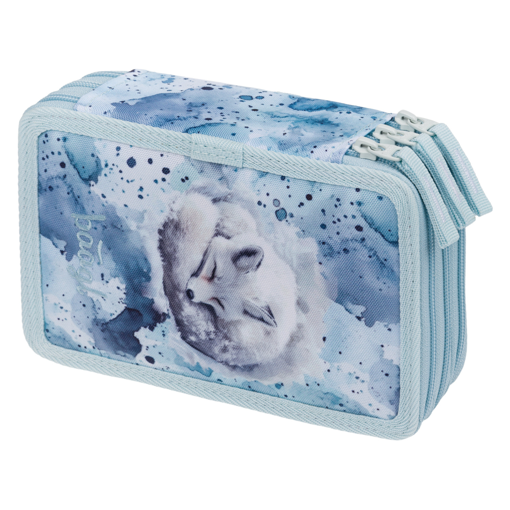 Levně Školní penál Baagl třípatrový Polar