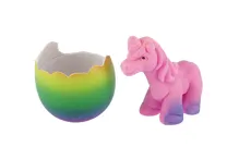 Vejce líhnoucí a rostoucí jednorožec plast 7x10cm v krabičce 9,5x13cm 6ks v boxu (6)