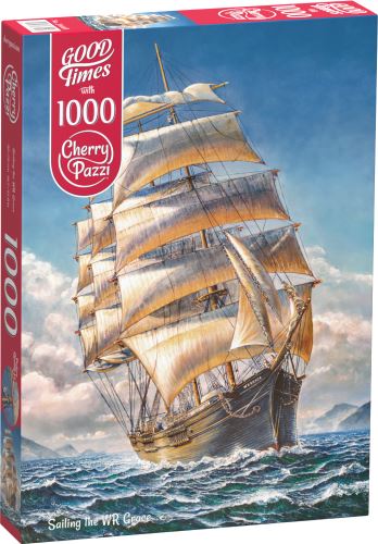 Puzzle Cherry Pazzi 1000 dílků - Plachetnice (Sailing the WR Grace)